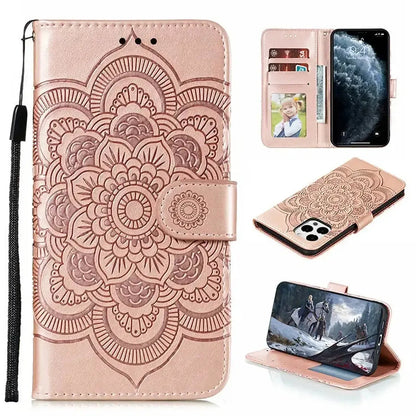Brown iPhone Case with Folding Wallet - OK26007