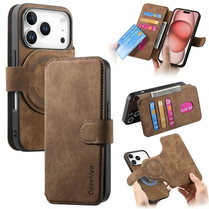 Black iPhone Case with Magnetic Card Holder - OK26001