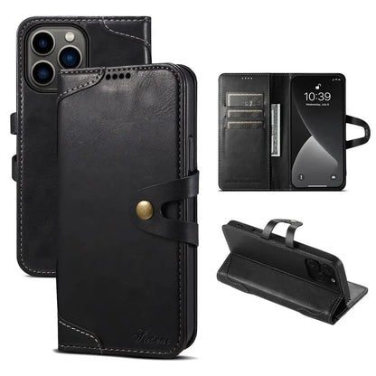 Black Flip Wallet iPhone Case - OK260015