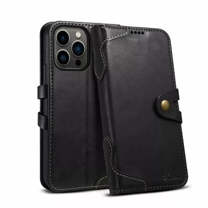 Black Flip Wallet iPhone Case - OK260015