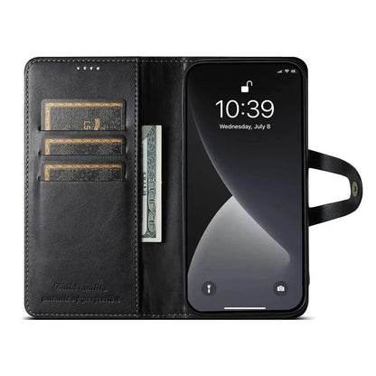 Black Flip Wallet iPhone Case - OK260015