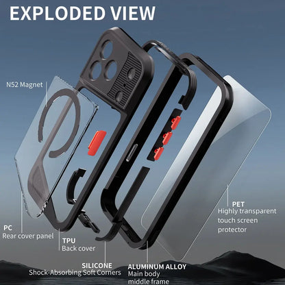 Black Rugged Protective iPhone Case - OK260021
