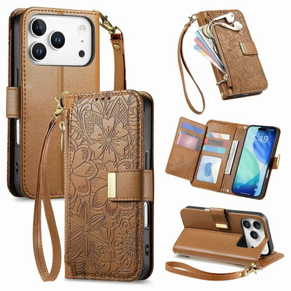 White iPhone Case with Folding Wallet - OK26004