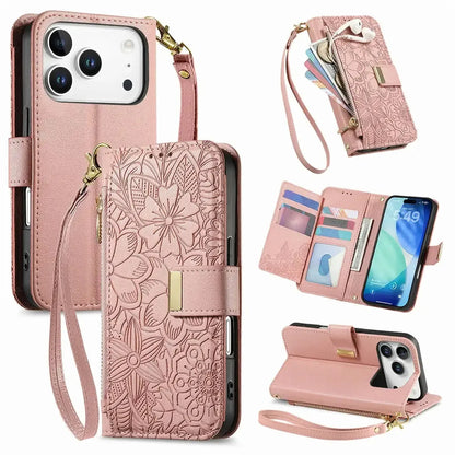 White iPhone Case with Folding Wallet - OK26004