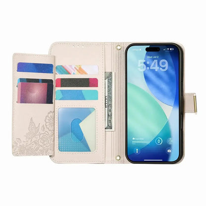 White iPhone Case with Folding Wallet - OK26004
