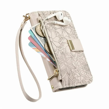 White iPhone Case with Folding Wallet - OK26004
