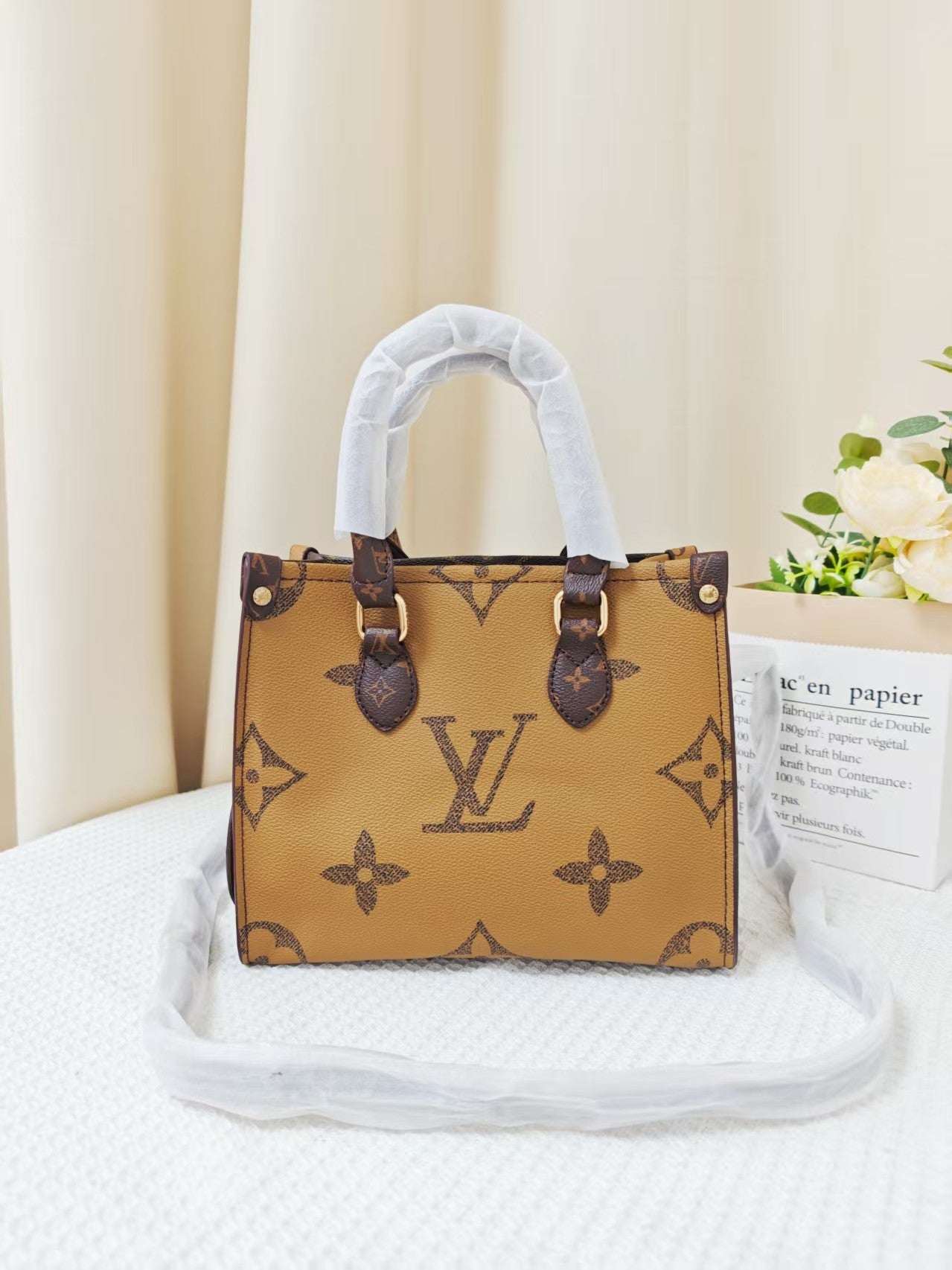 Vintage Monogram Leather Tote