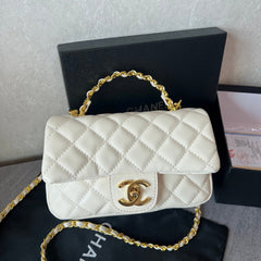 Premium White Flap Bag