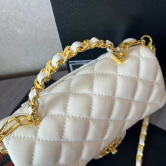 Premium White Flap Bag