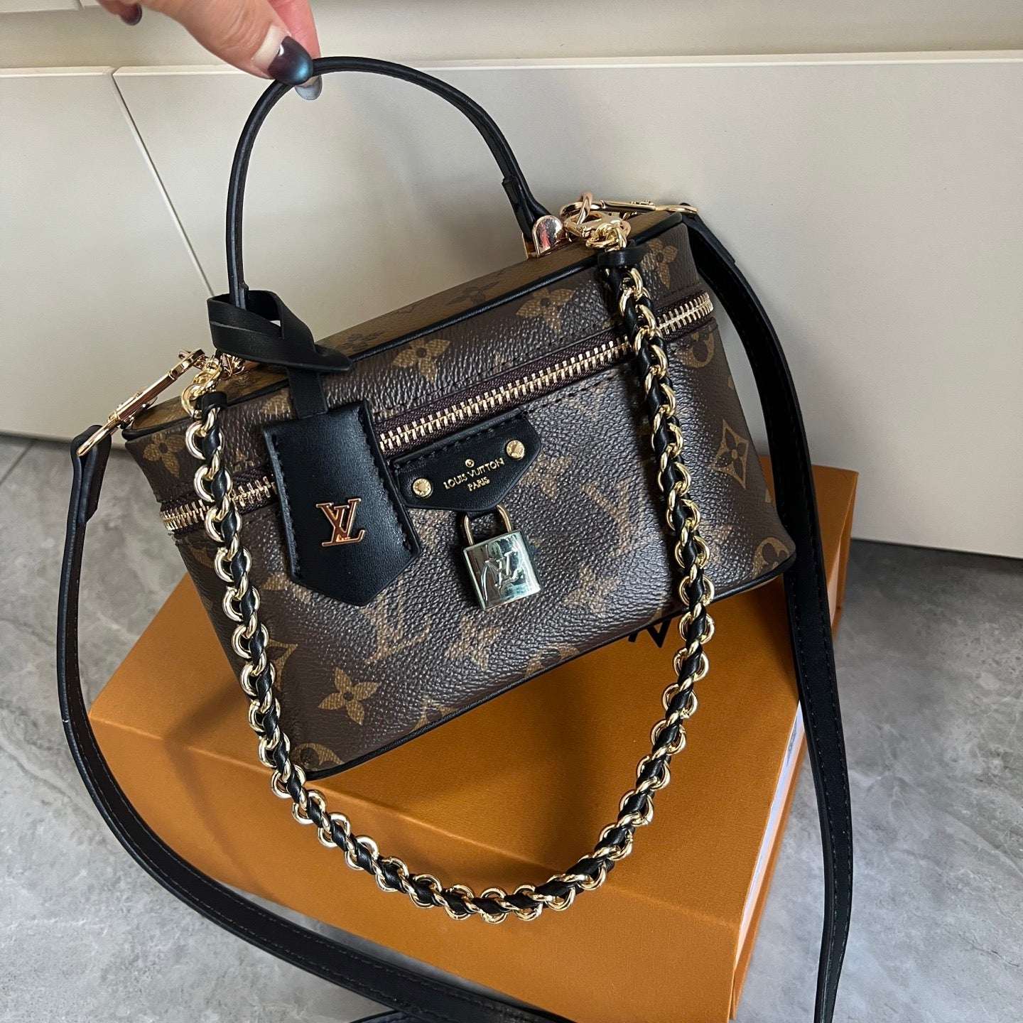 Classic Brown Box Handbag