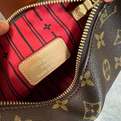 Monogram Leather Shoulder Bag