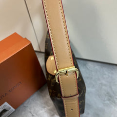Monogram Leather Shoulder Bag