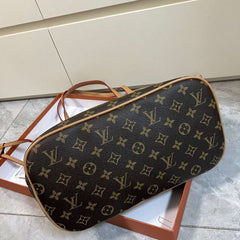 Elegant Monogram Leather Tote