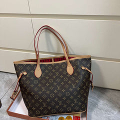 Elegant Monogram Leather Tote