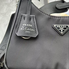 Nylon Crescent PR Shoulder Bag