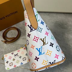 Leather Detachable Monogram Mini Pouchh Bag