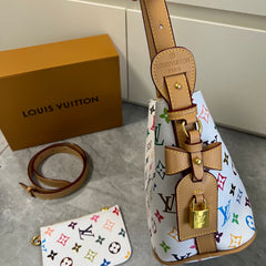 Leather Detachable Monogram Mini Pouchh Bag