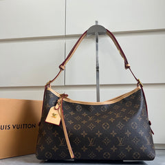 Leather Hobo Shoulder Bag