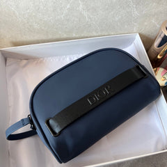 Navy Blue Leather  Mini Bag