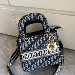 Canvas Top Handle Crossbody Bag
