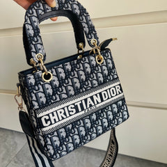 Canvas Top Handle Crossbody Bag
