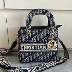 Canvas Top Handle Crossbody Bag