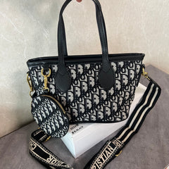Elegant Soft Denim Tote Shoulder Bag