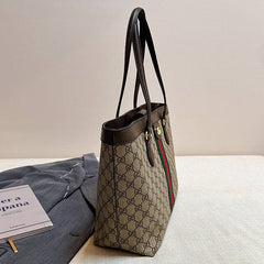 Brown Leather Shopper Bag