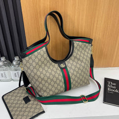 Canvas Tote Bag with Mini Pouch